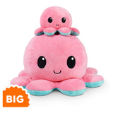 BIG Pink/Aqua Reversible Octopus Plushie