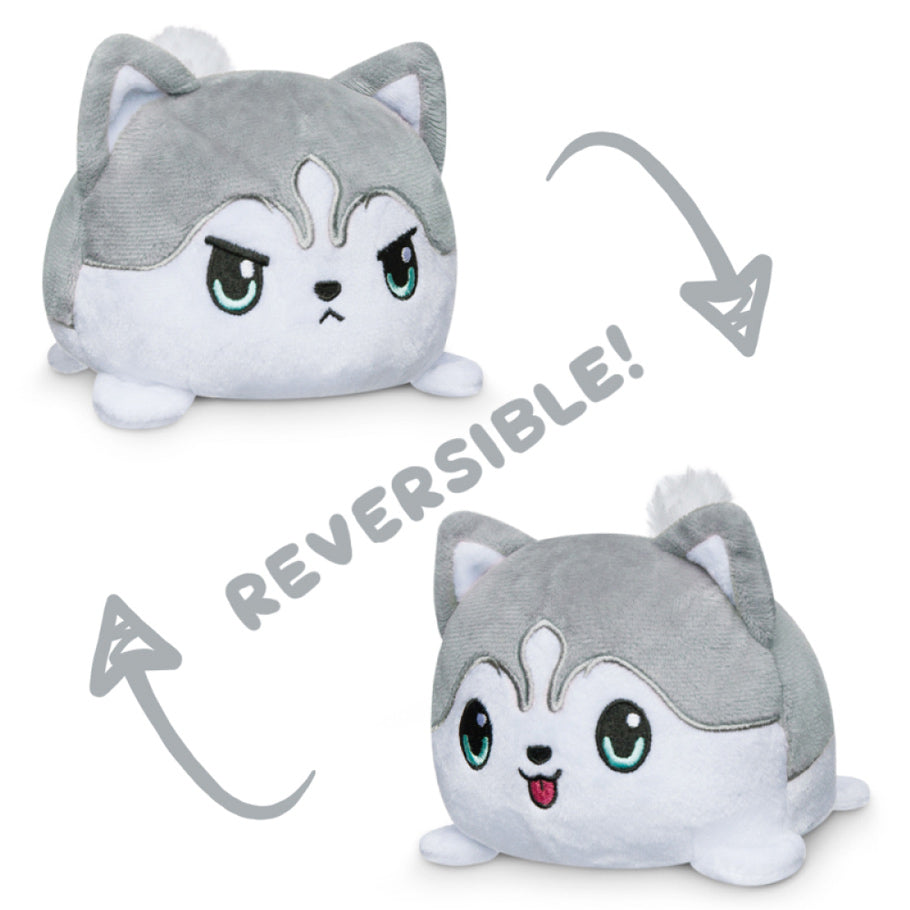 Happy/Angry Reversible Husky Plushie