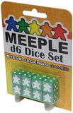 Meeple D6 Dice Set Green