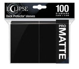 Jet Black Eclipse Matte Card Sleeves [100]