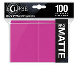 Hot Pink Eclipse Matte Deck Sleeves [100]