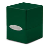 Emerald Hi-Gloss Satin Cube Deck Box