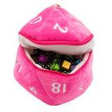 Plush Pink D20 Dice Bag