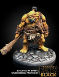 Bones Black: Ogre Chieftan Garghuk painted