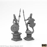Amazon & Spartan Living Statues [Bronze]