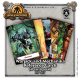 Iron Kingdoms: Warjack & Mechanika Reference Cards