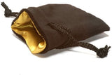 Small Lined Dice Bag - Gold