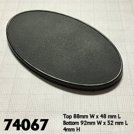 90mm x 52mm Oval Base