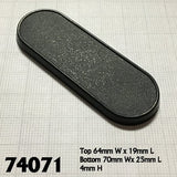 70mm x 25mm Oval Base (10)