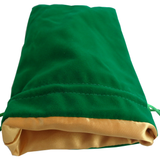 Large Green Velvet Dice Bag