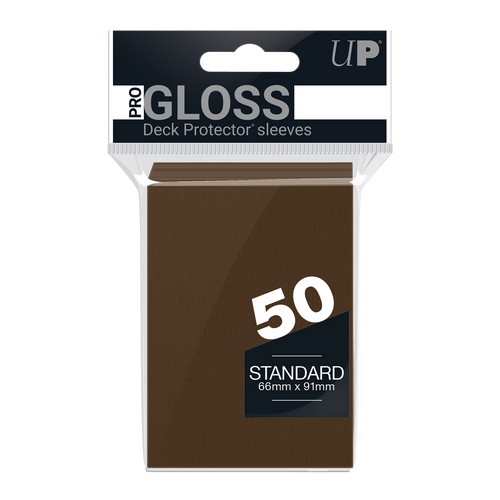 Brown Pro-Gloss Deck Sleeves [50]