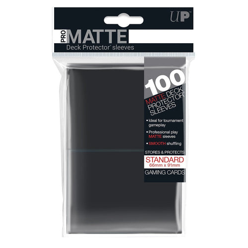 Black Pro-Matte Deck Sleeves [100]