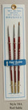 Picture of Brush Set No. 58A which has 3 brushes