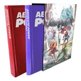 Picture of two books in a case for Absolute Power RPG. The books are System and Essentials.