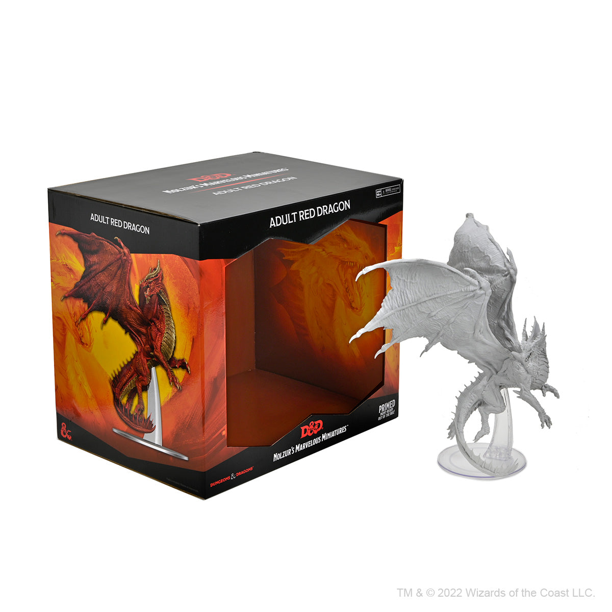 Adult Red Dragon compare to box