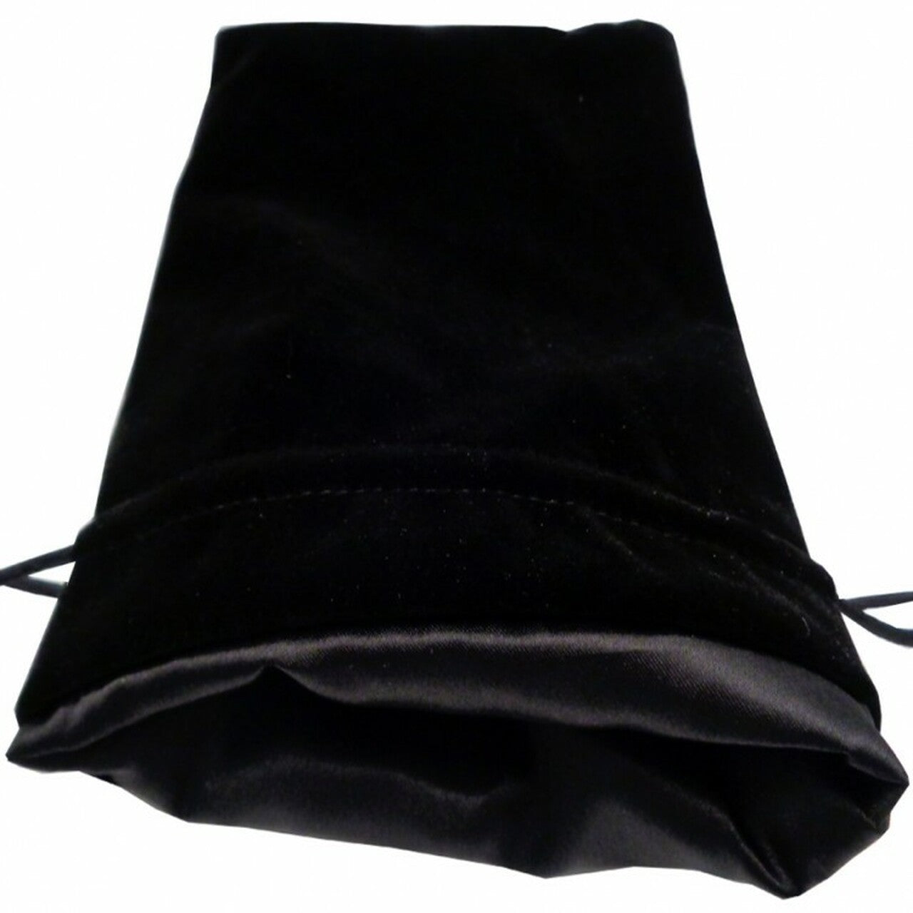 Large Black/Black Velvet Dice Bag