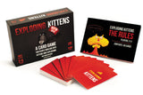 Box art and cards from Exploding Kittens NSFW Edition