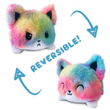Rainbow Reversible Fox Plushie