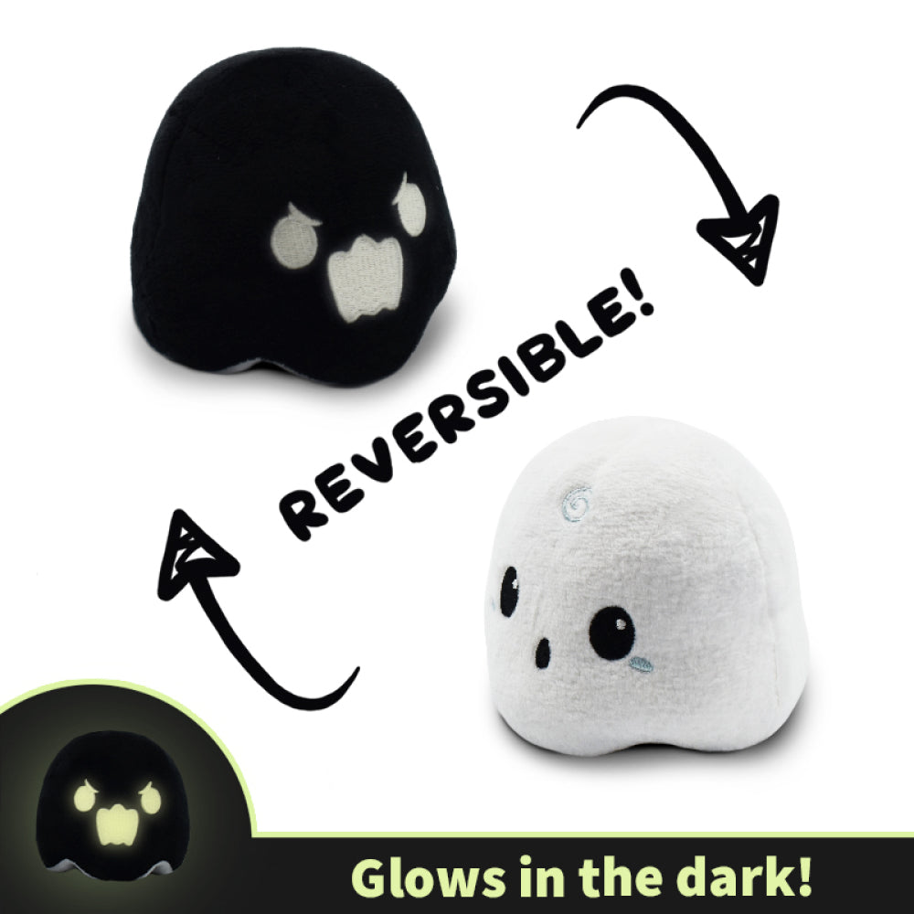 Reversible Ghost Plush: White & Black