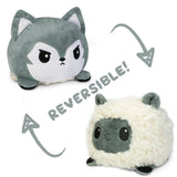 White/Grey Reversible Sheep/Wolf Plushie