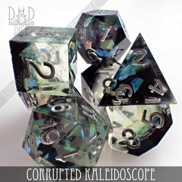 Corrupted Kaleidoscope Handmade Dice Set
