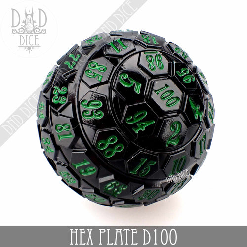 Hex Plate D100 Black/Green