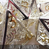 Snowflakes Hollow Metal Poly Set
