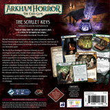 Back of the box of AH LCG: The Scarlet Keys Investigator Expansion