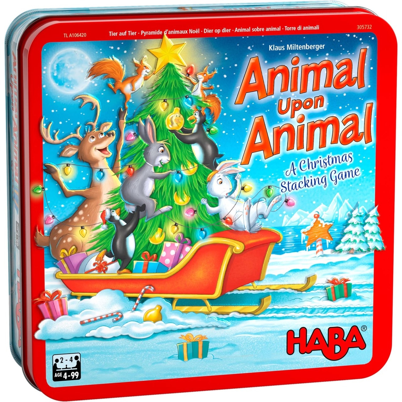 Animal Upon Animal: A Christmas Stacking Game box