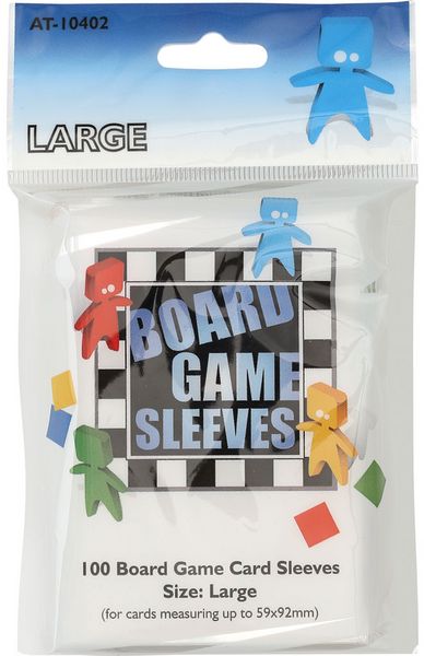 Package of Large Board Game Sleeves (Blue)