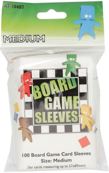 Package of Medium Board Game Sleeves (Green)