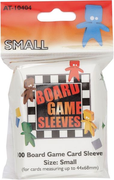 Package of Small Board Game Sleeves (Red)
