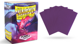 Box art and sleeve example of Matte Purple Dragon Shields (100)