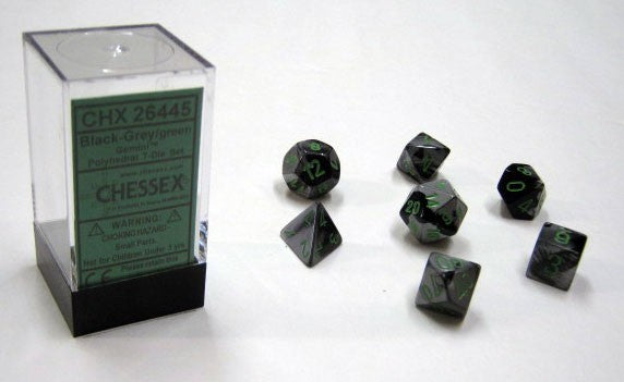 Gemini Black Grey/Green Poly Set