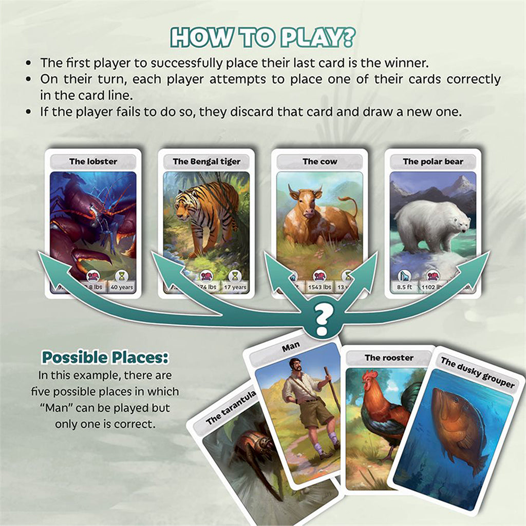 How to play example from Cardline Animals