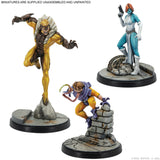 Painted versions of Sabertooth, Mystique, and Toad