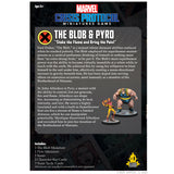 Back of the box of The Blob & Pyro