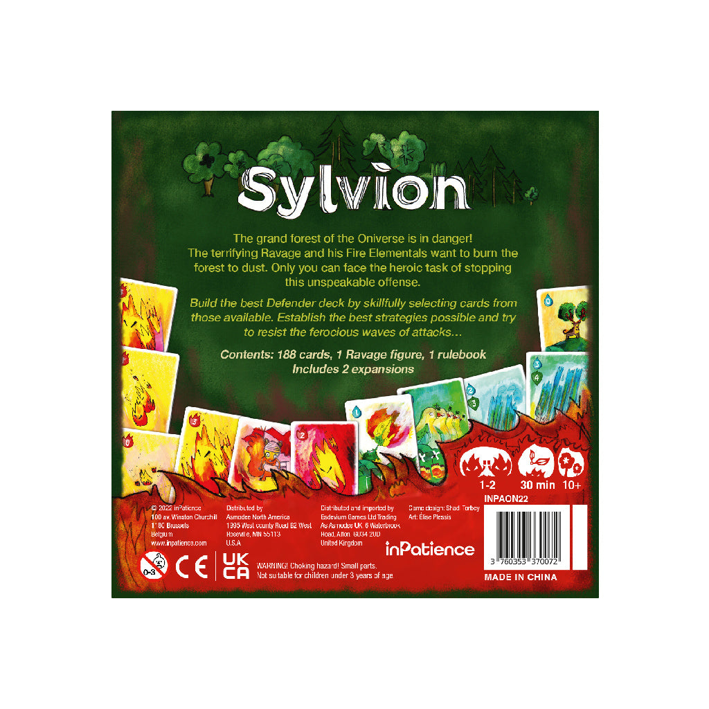 Back of the box of Sylvion