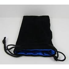 Large Lined Dice Bag - Blue
