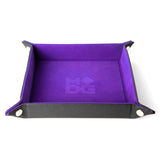 Purple Velvet Folding Dice Tray