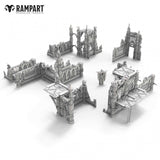 3D render of all the parts in Rampart Cathedral