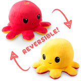 Red/Yellow Reversible Octopus Plushie
