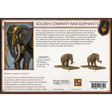 Back of the box of ASOIF: Neutral Golden Company Elephants