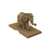 3D renders of ASOIF: Neutral Golden Company Elephants miniature