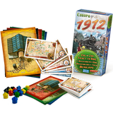 Box art and items from Ticket to Ride: Europa 1912 Expansion