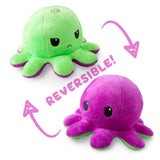 Purple & Green Reversible Plush Octopus