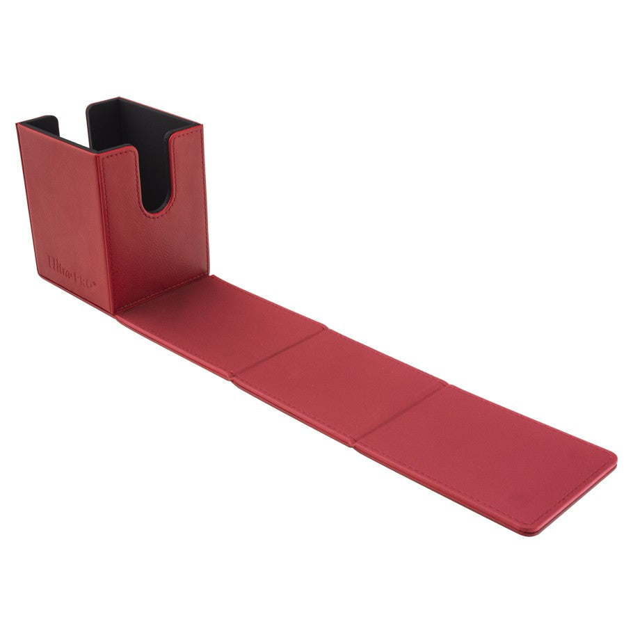 Vivid Red Alcove Flip Deck Box open