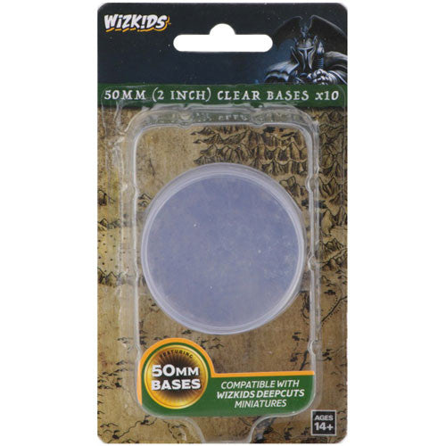 50mm Clear Round Bases