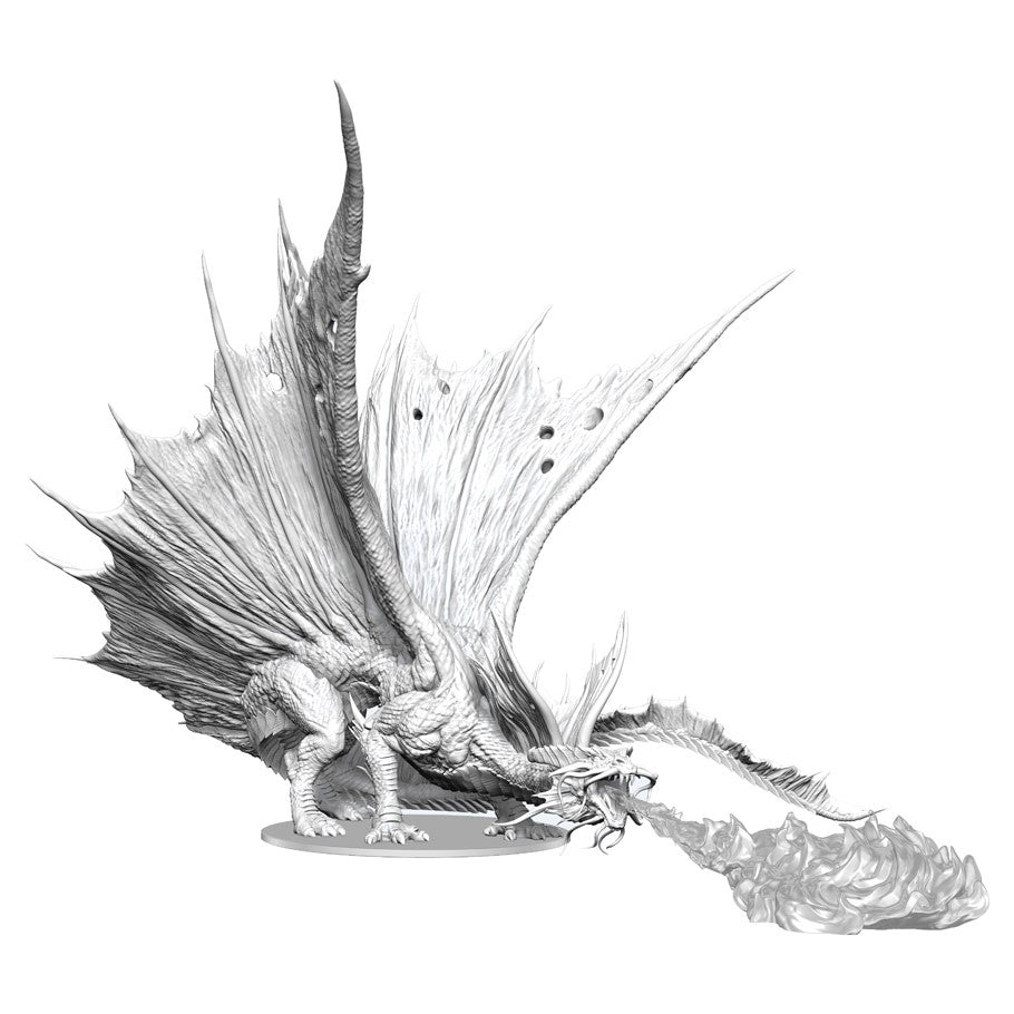 Adult Gold Dragon 3D render